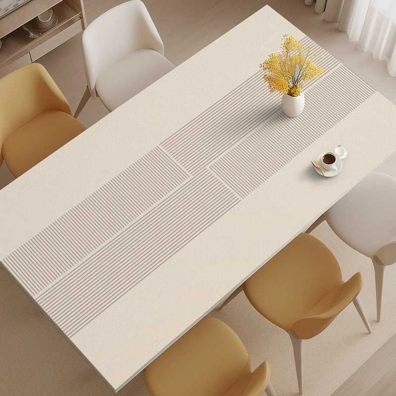 

Tablecloth waterproof, oil-proof, leave-in, anti-scalding and heat-insulating coffee table mat, dining table mat, advanced sense