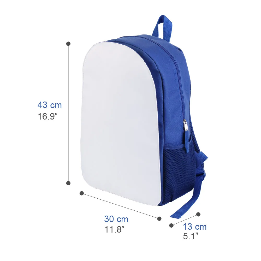 Sublimation Blank Backpack Bag 4 Colors Option Students Schoolbag Large Capacity Canvas Travel Bags For Thermal Transfer Print