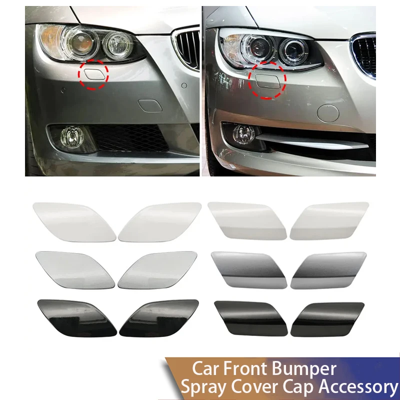 Para BMW E92 E93 3 Series Coupe 2007-2013 tapa de cubierta de arandela de faro boquilla de pulverización de parachoques delantero accesorio de repuesto 318 320 328