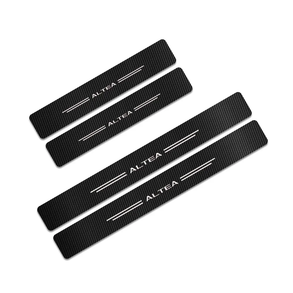 

Car Door Sill Stickers For Seat Arona Ateca Toledo Ibiza Leon Alhambra Altea Arosa Cordoba Exeo Mii Tarraco Carbon Fiber Pattern