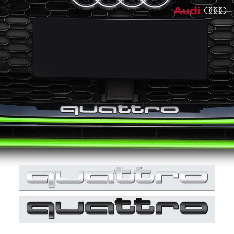 3D ABS Car Styling Quattro Emblem Body Rear Trunk Decoration Sticker for Audi sline A1 A2 A3 A4 A5 A7 Q1 Q2 Q3 Q4 RS TT Q5 Q6 Q7