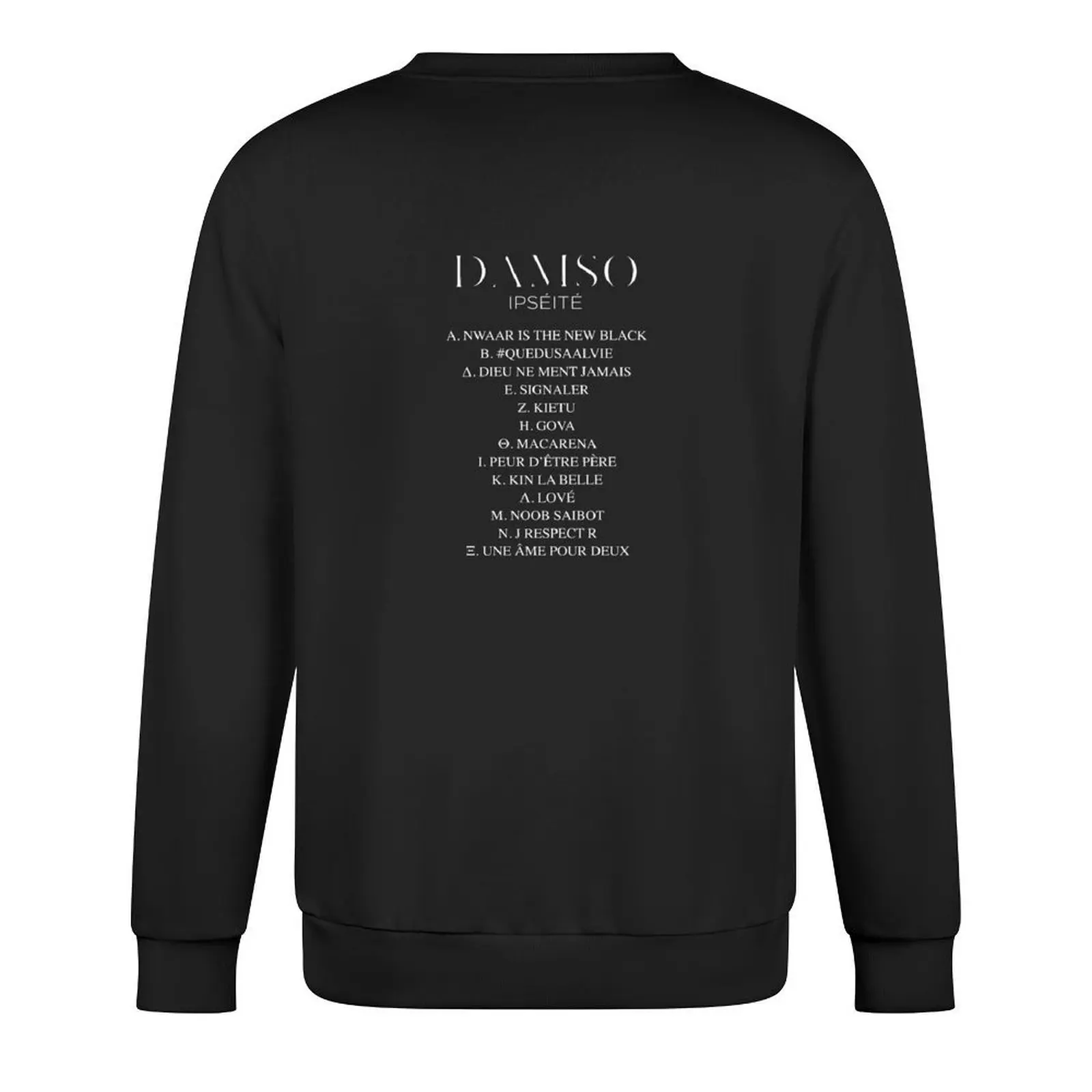 DAMSO TRACKLIST IPSéITé البلوز ملابس الخريف الخريف الرجال ارتداء الملابس للرجال هودي