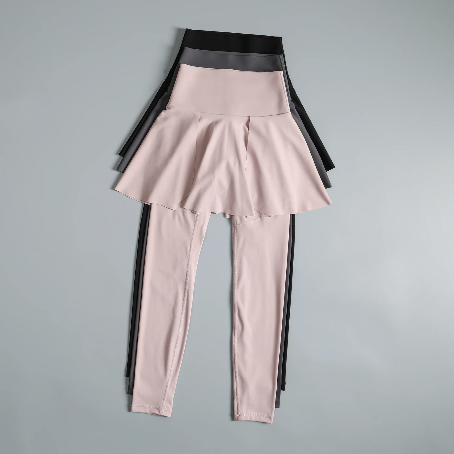 Badminton high waist fitness skirt pants for women autumn and winter sports quick-drying breathable yoga pants slimming fake