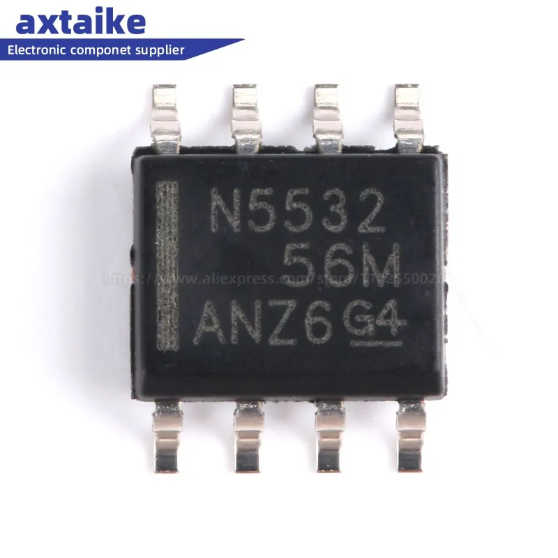 10PCS NE5532 NE5532P NE5532AP DIP-8 NE5532DR NE5532ADR N5532 N5532A SOIC-8 SMD Dual Low-Noise Operational Amplifiers IC