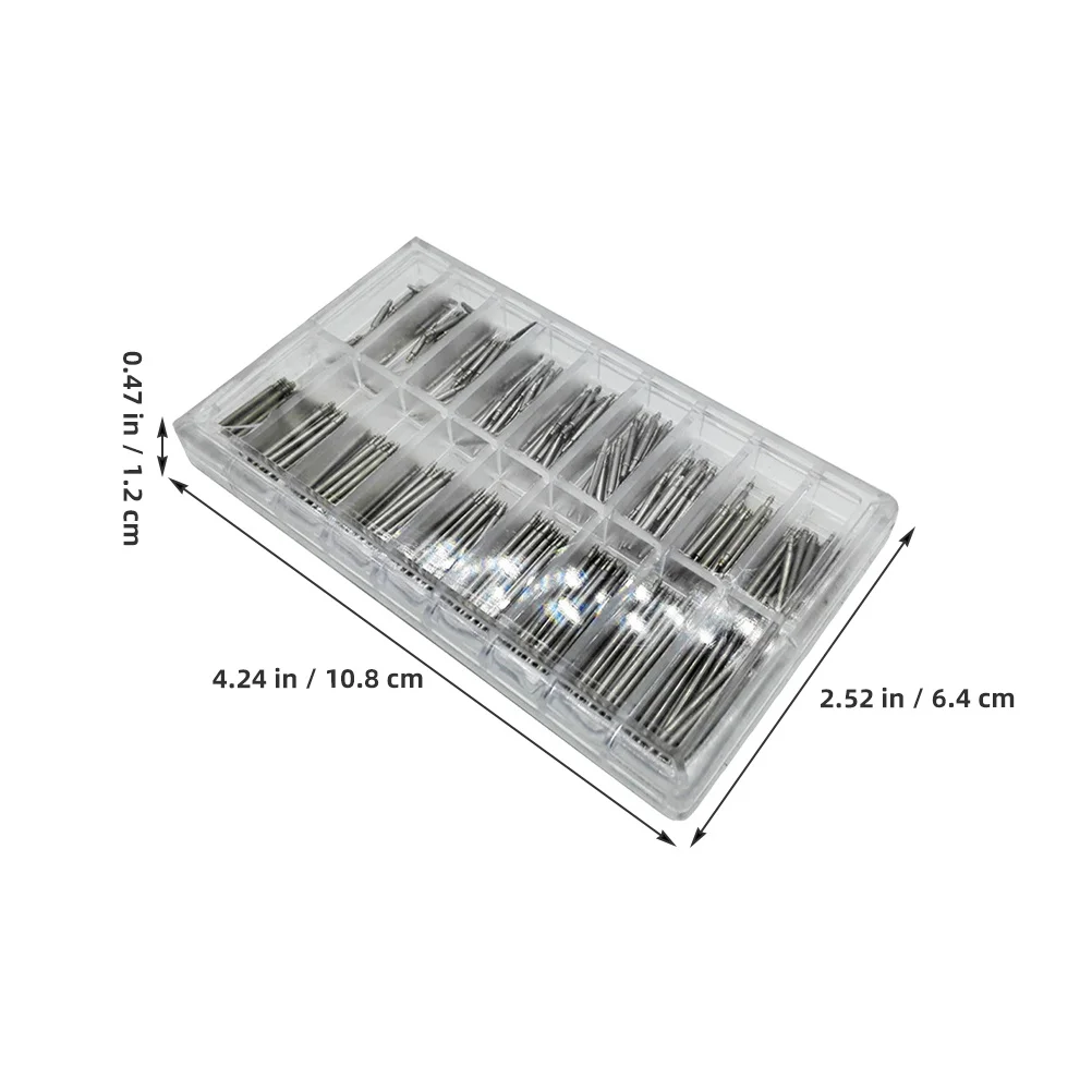 360 قطعة الأذن الربيع دبوس 6-23 مللي متر الفولاذ المقاوم للصدأ حزام (استيك) ساعة ربط الربيع القضبان مجموعة لأداة إصلاح حزام معدني وشملت