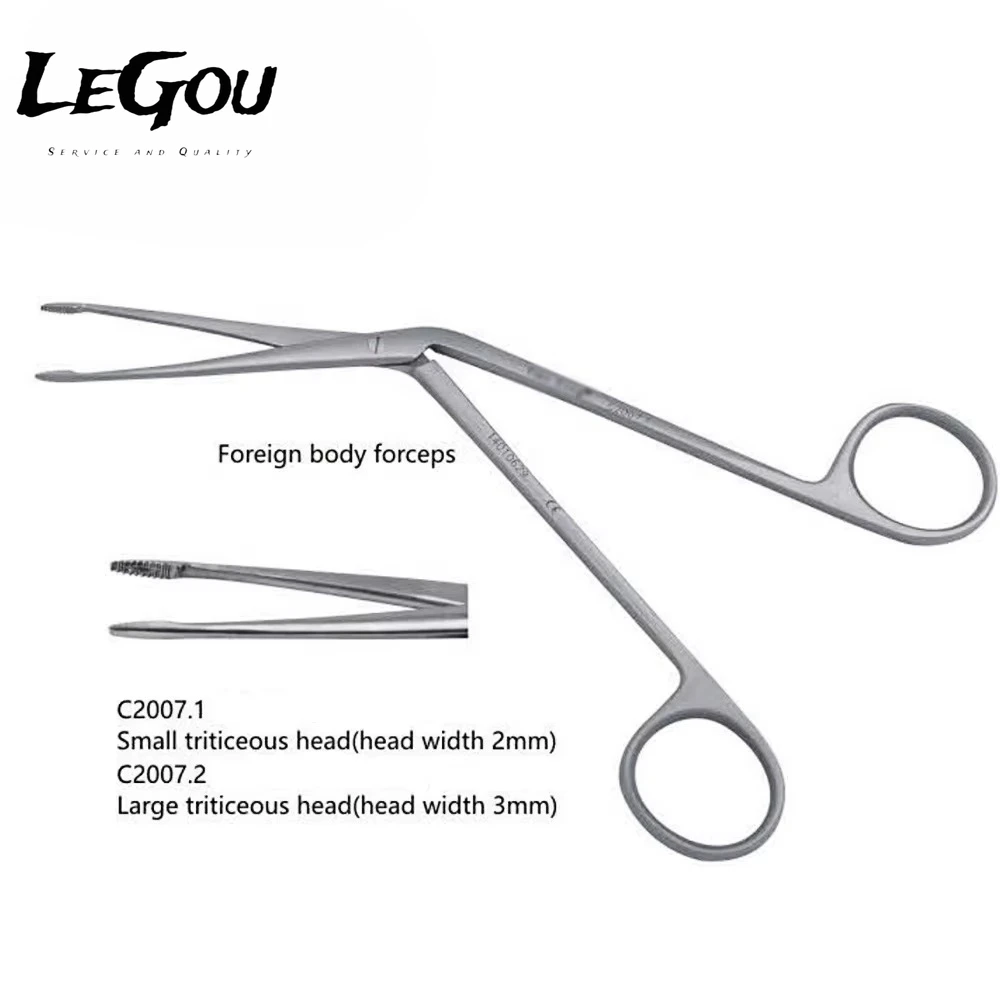 LeGou Professional Basic ENT Surgical Instruments Manual Steel Ear Elis Head