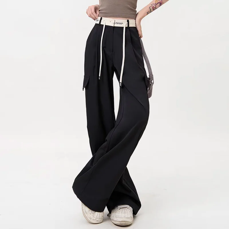 Cargo Pants Women Korean Fashion Women Clothing Quick Drying Casual Trousers Woman New Spring Autumn High Waist Streetwear Women