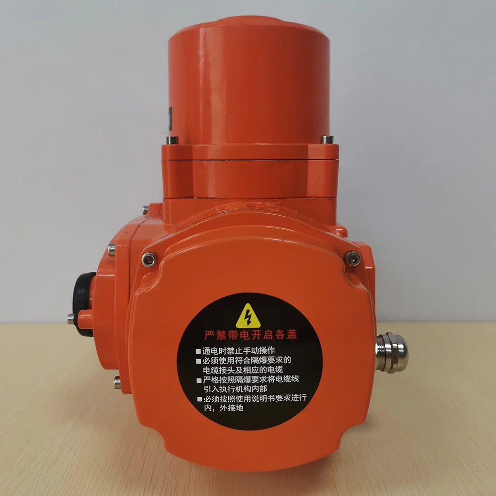 IP68 DC24V 12V AC110V 220V 360 Degree Intelligent Type 4-20ma Dc 100Nm  Motorized Multi-turn Electric Actuator Control by PLC