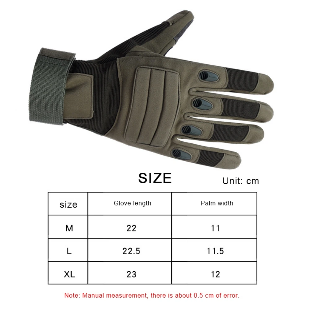 2pcs Men Touch Screen Gloves Outdoor Mountaineering Cycling Gloves Anti-wear Anti-knife Men Tactical Gloves