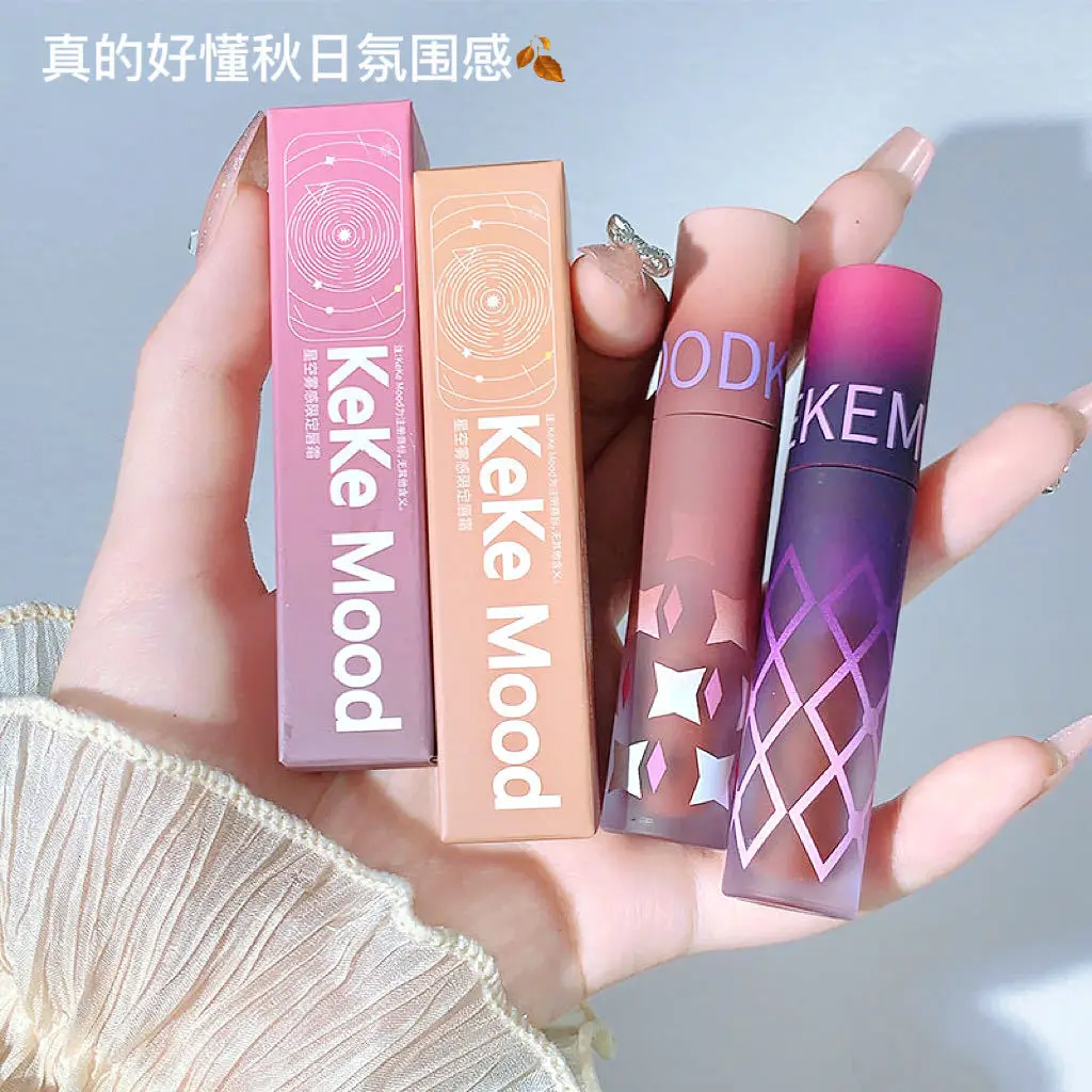 1 قطعة كريم أحمر الشفاه الشرير القوطية براون الشفاه الساتان الأحمر الشفاه تينت مقاوم للماء ماتي السائل ملمع الشفاه مستحضرات التجميل الكورية