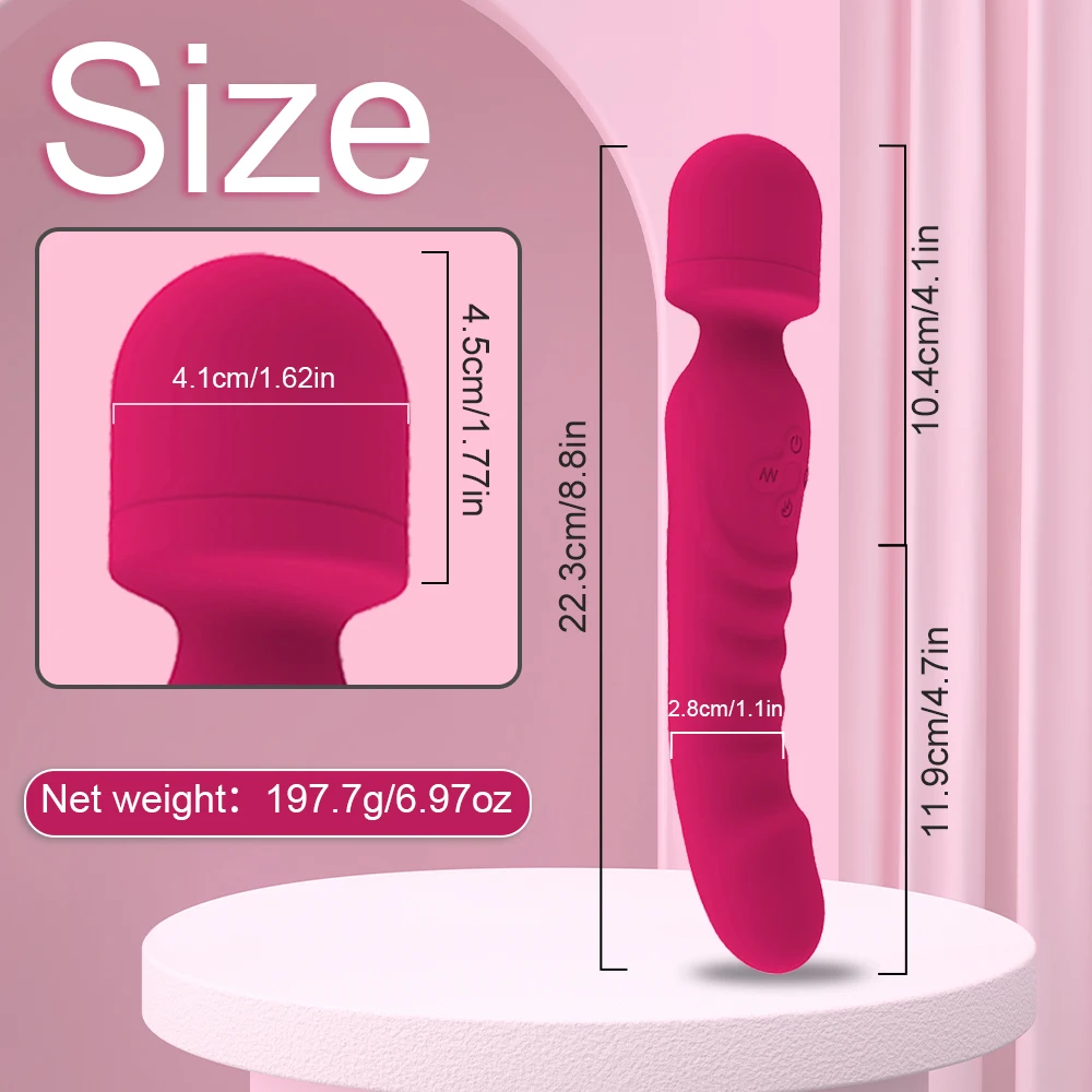 10 Speed Powerful AV Vibrator Magic Wand Clitoris Stimulator G Spot Vagina Massager Female Masturbation Adult Sex Toys for Women