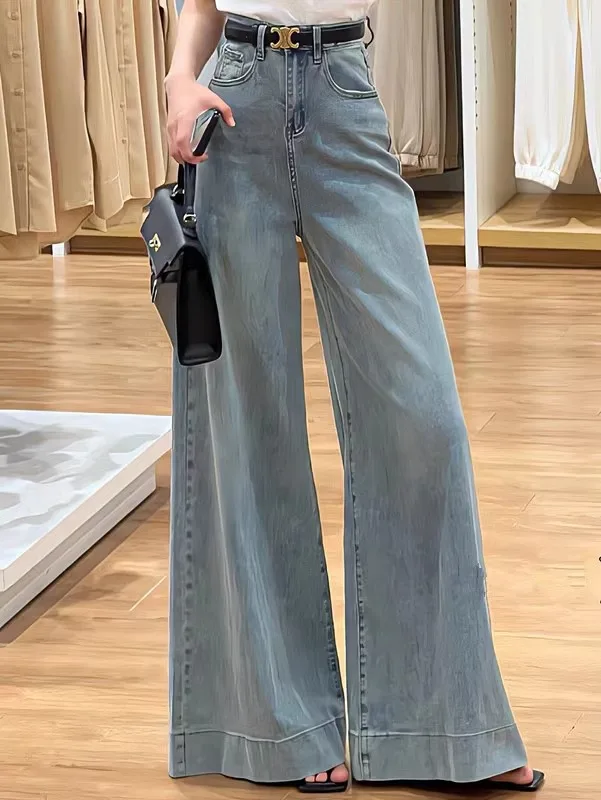 Calças de perna larga em verde das mulheres inverno calor relaxado ajuste elegante senhora alta qualidade escritório velo-forrado pelúcia aconchegante pesado ol