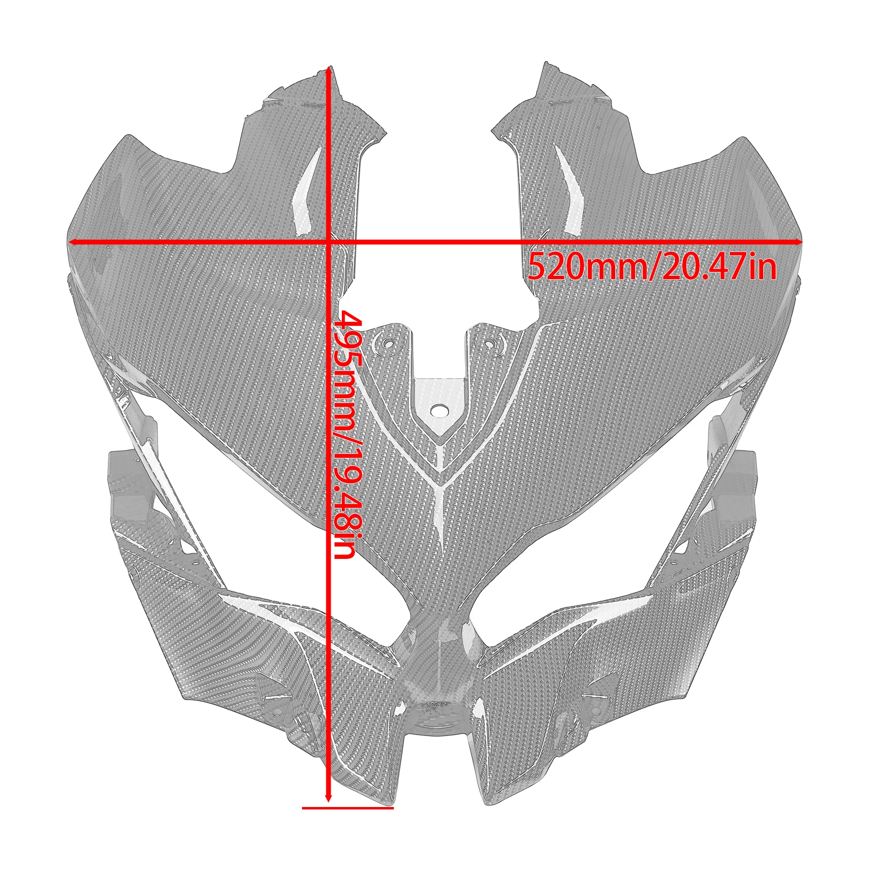 WOLFLINE Front Headlight Fairing Cover Cowl For KAWASAKI Versys1000 2019-2024 Motorcycle Head Lamp Protector Replacement