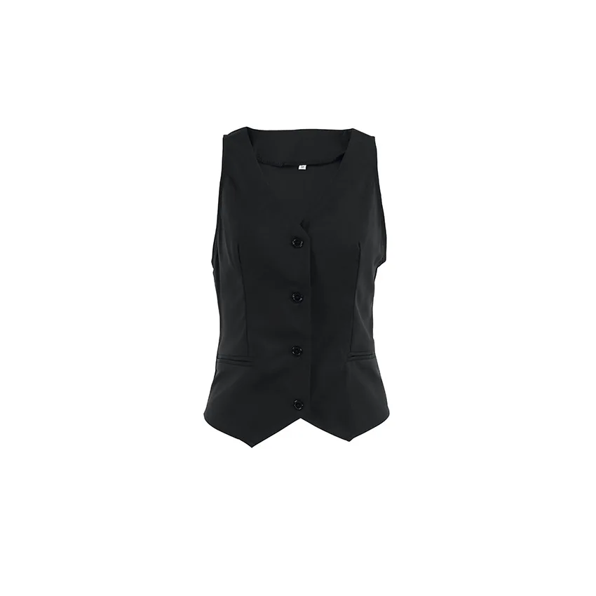 

2025 Summer New Cardigan Vest Vest Vest Slim Fit Sleeveless Top Women's Clothing