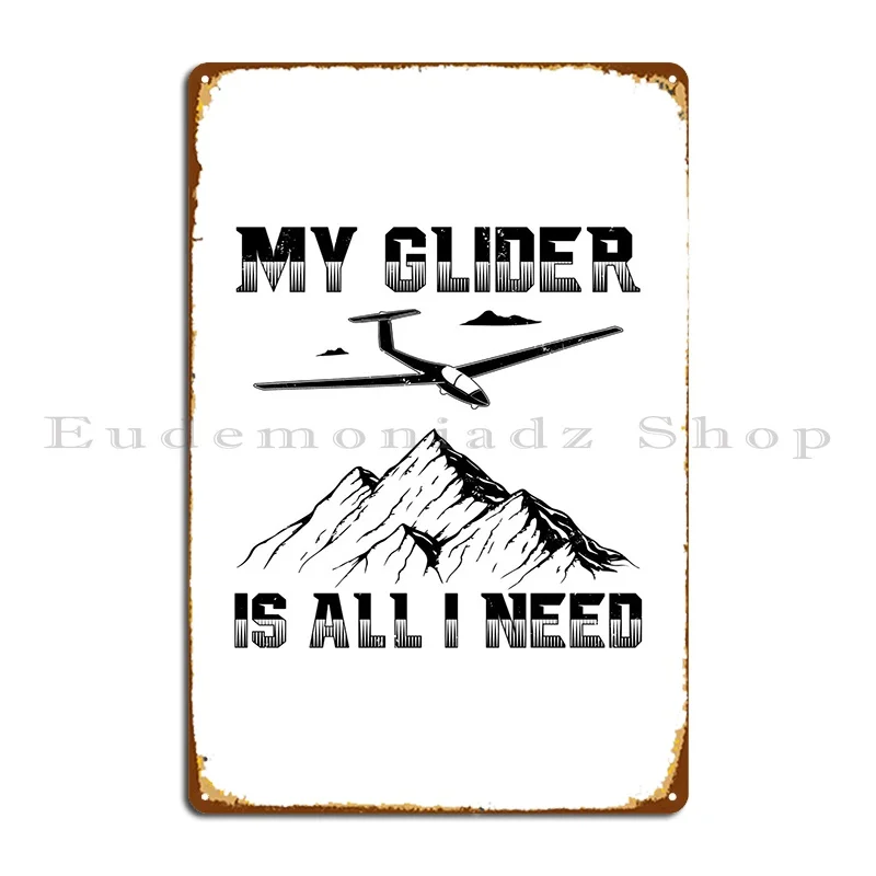 Glider Gliding Soar Gifts Metal Plaque Poster Customize Pub Garage Cinema Garage Tin Sign Poster