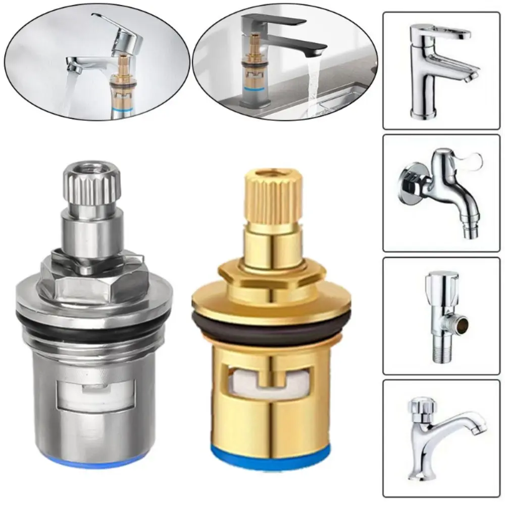 New Stainless Steel Faucet Valve Core Rust Resistant Universal Faucet Cartridge Easy Installation Inner Valve Kitchen Faucet