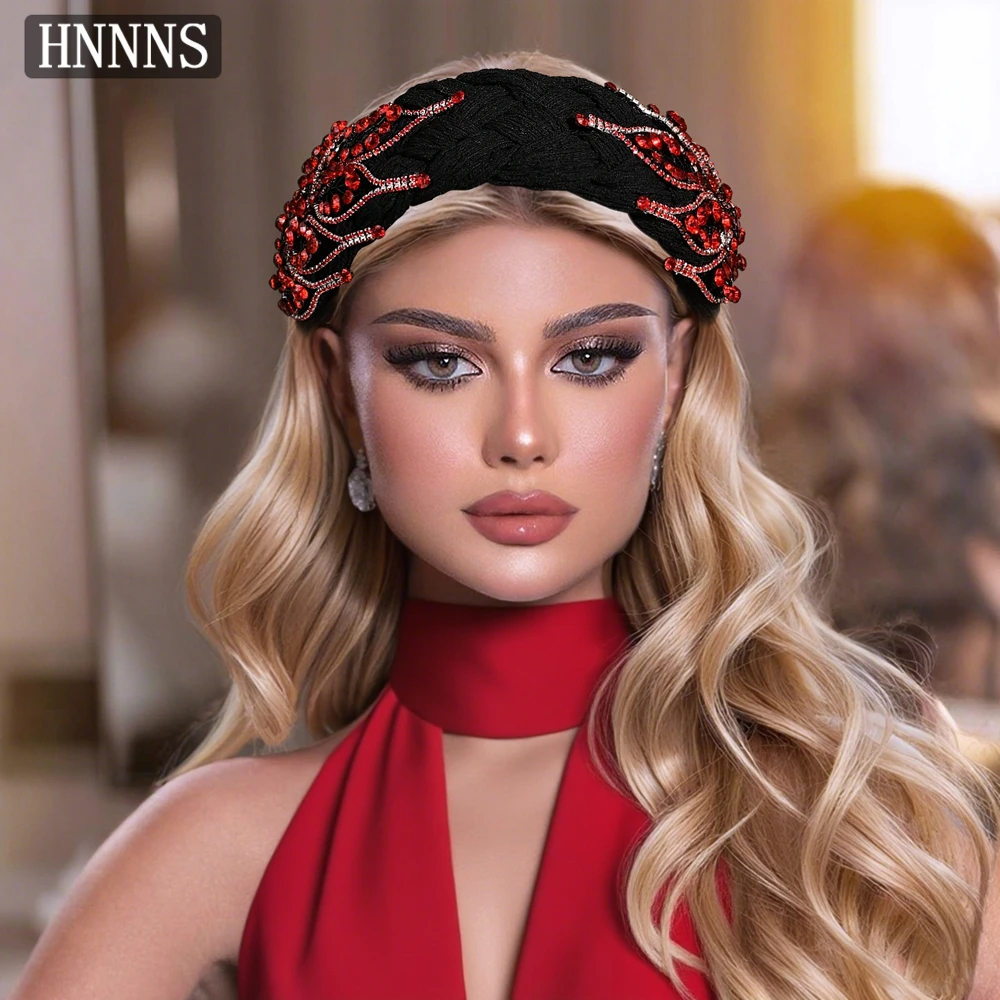 

TOPQUEEN Bridal Wedding Headbands Handmade With Rhinestones Fashionable Women Banquet Dance Party Daily Hair Accessories YXA334