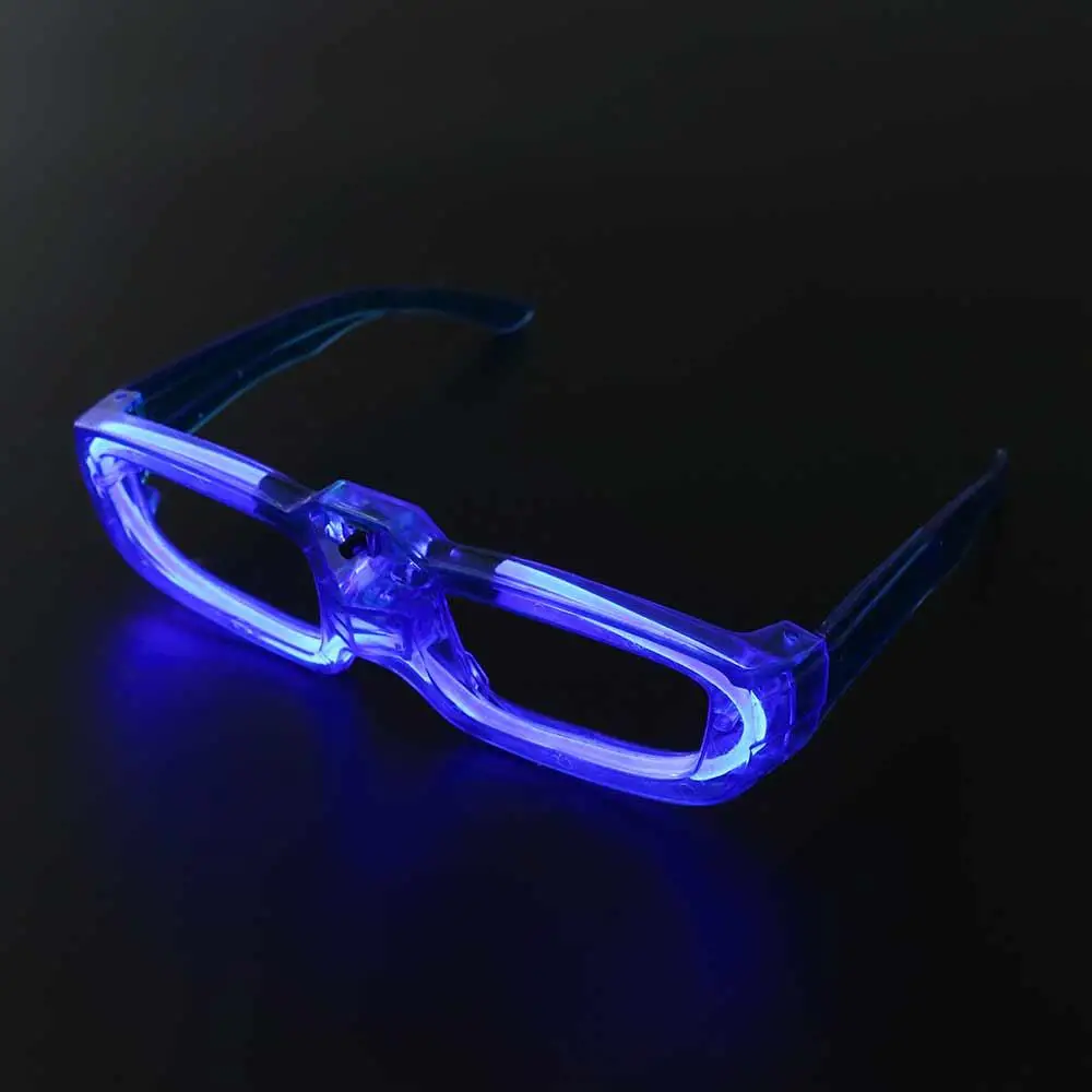 Dark Party Sunglasses Party Concert Props Adult Shutter Shades Glasses Glow Sticks Glasses Luminous Glasses Flashing Glasses