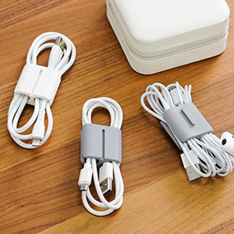 Cord Organizer 2pcs Small Organizer Clip For Earphone Cable Outdoor Cable Winder For Efficient Electronics Organization For