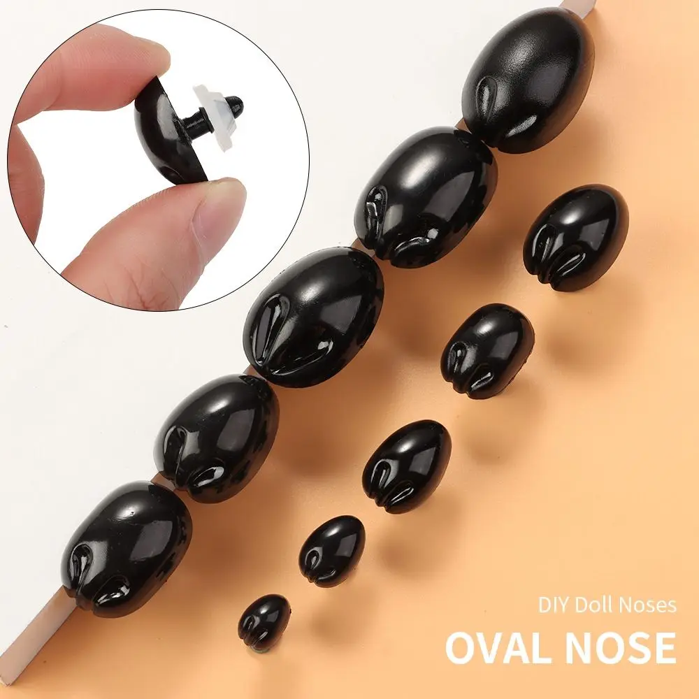 10pcs Craft Bear Buttons Plastic Toys Dolls Accessories Safety Noses Parts DIY Doll Noses Oval Nose