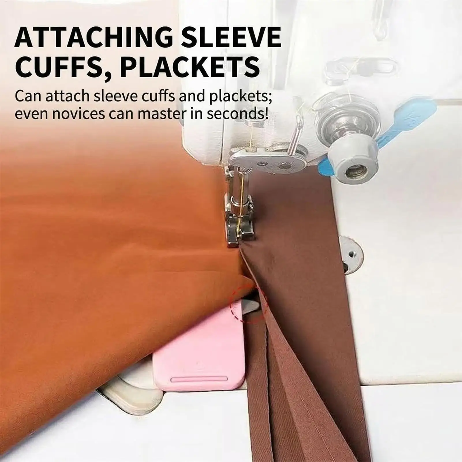 Adjustable Magnetic Sewing Track Built-In Seam Ripper with Measurement Multi functional sewing tool curling guide with scale
