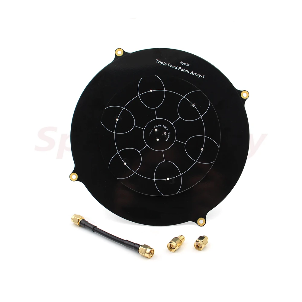 5.8G Flat Pagoda Directional Circularly Polarized Antenna Triple Feed Patch Array RHCP LHCP 14DBi For VTX Extended Range Signal