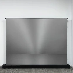 72-120 Inch Motorized Fresnel ALR Floor Rising Projector Screen Ambient Light Rejecting for Normal Throw Projector 3D 8K Image