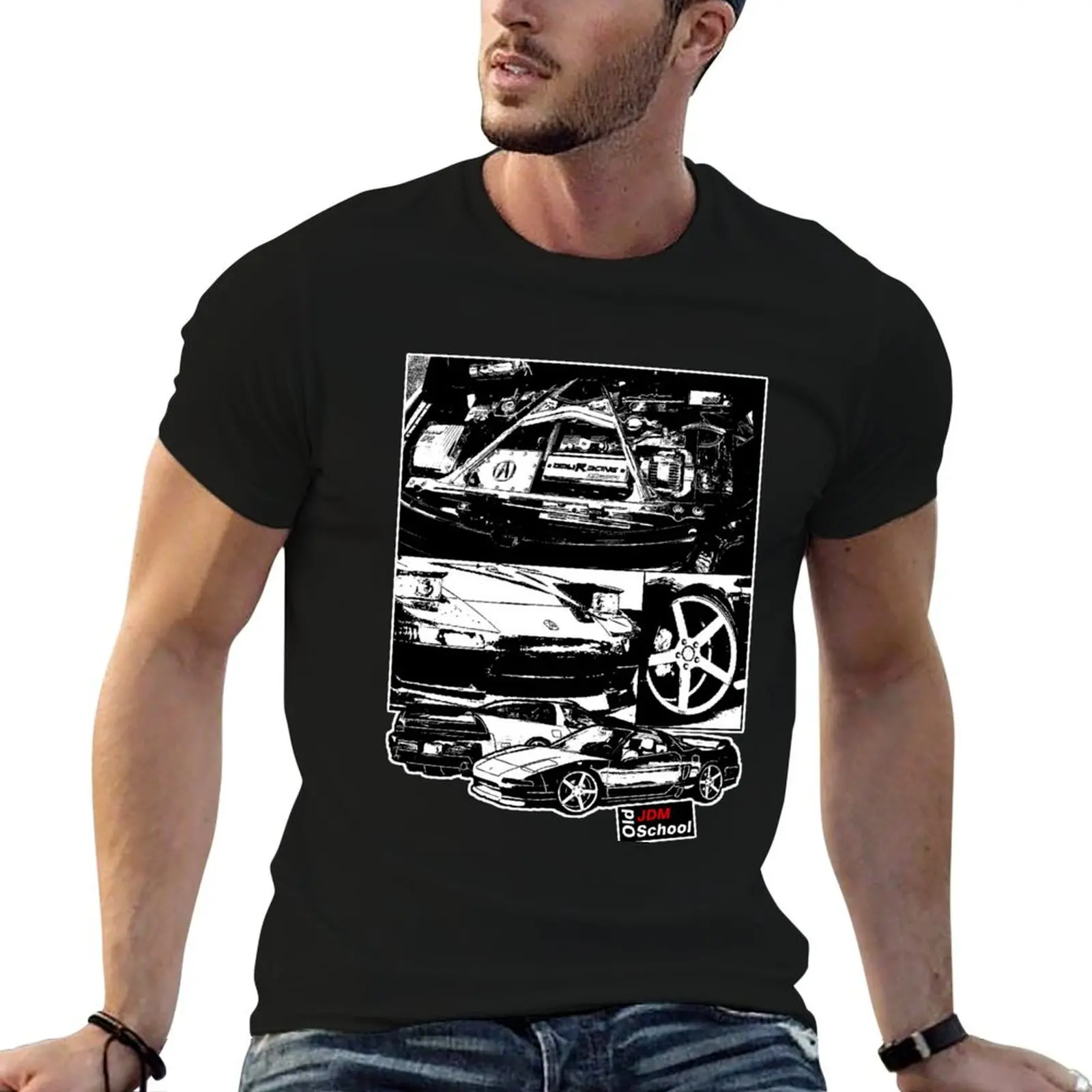 

NSX for @mia_nsx (Black) [Black and White] T-Shirt man t shirts graphic man t shirt cotton high quality T-Shirt