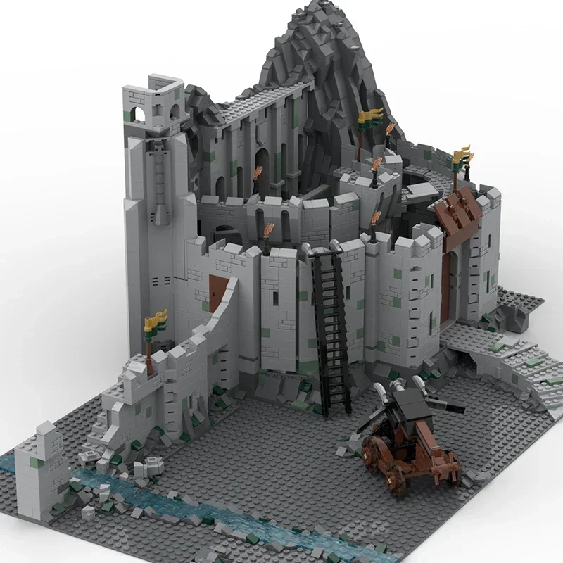 Anéis modelo de filme moc tijolos de construção as duas torres castelo tecnologia blocos modulares presentes brinquedos de natal diy conjuntos montagem