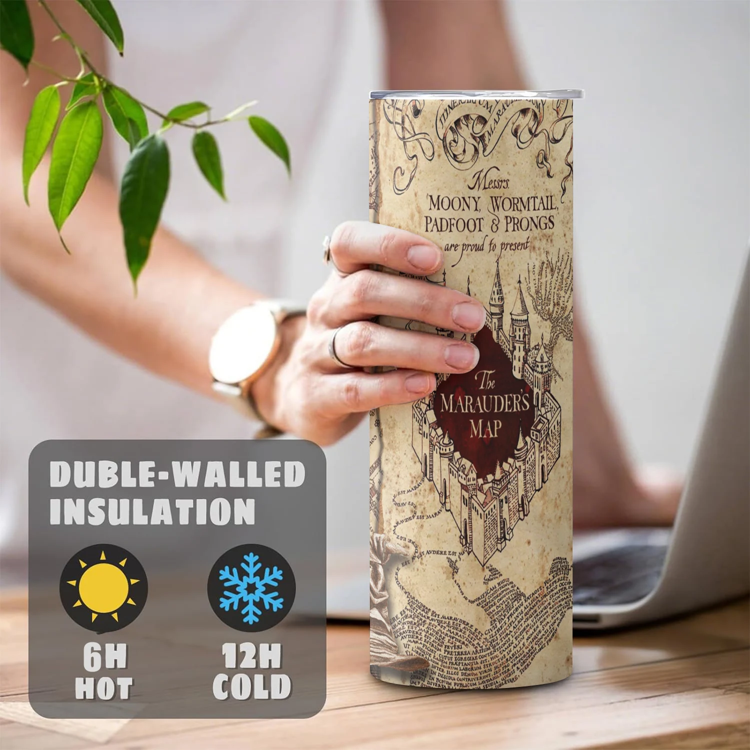 20/12Oz reigns game Stainless Steel Vacuum Tumbler Double walled with Lid  outdoor water bottle keep Cold Hot Gift Retro map cup