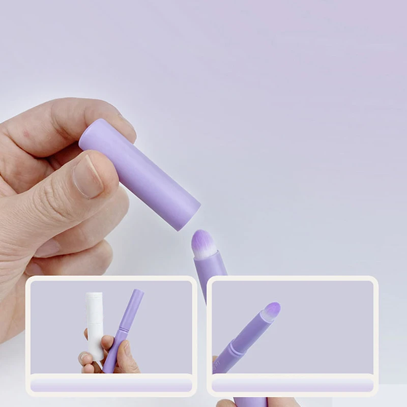 スポンジメイクブラシ,丸い頭の化粧ブラシ,コンシーラー,口紅,唇のパフ,ウェットおよびドライで使用,コンシーラー,化粧道具