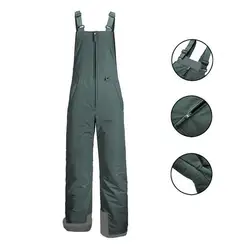 Women Ski Pants Waterproof Overalls Thermal Windproof Women's Overalls with Adjustable Shoulder Straps Front Zipper for Outdoor