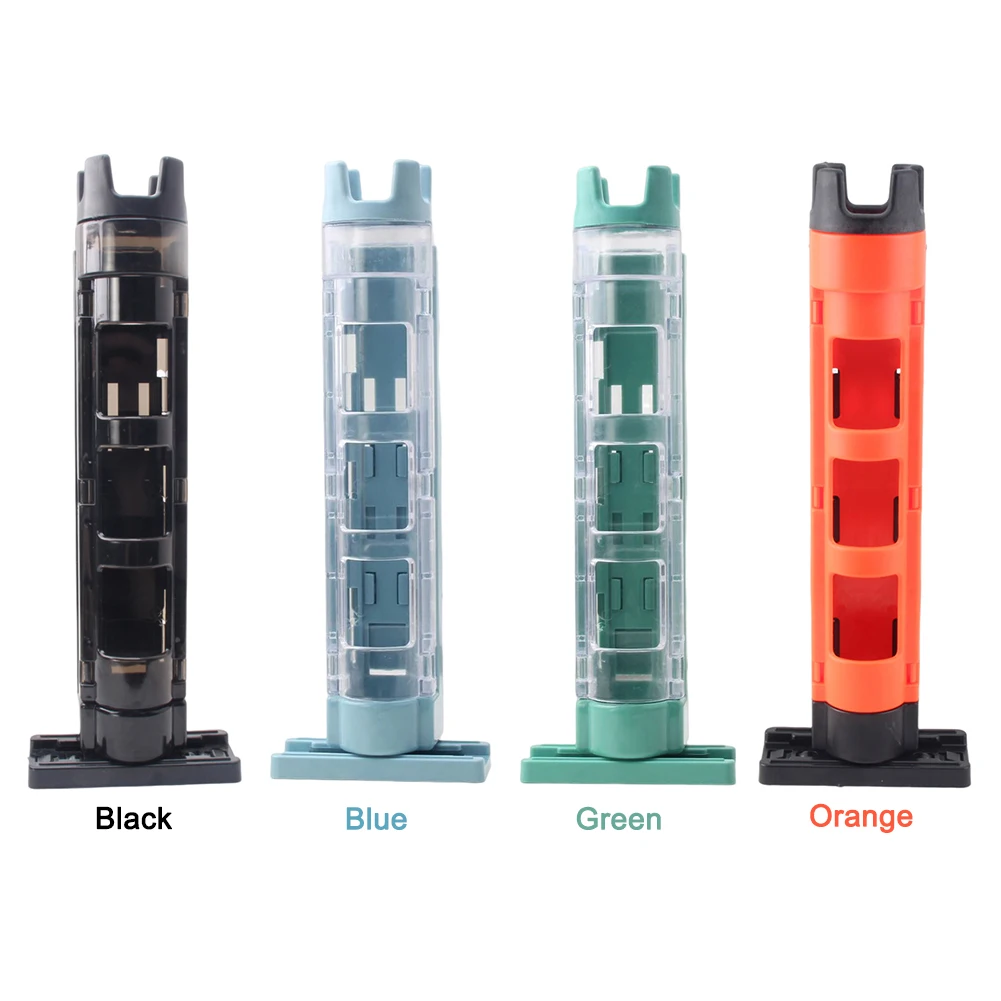 Detachable Fishing Box Rod Barrel Holder Fishing Box Rod Stand Outdoor Adjustable Portable  Snap Design for Angler Supplies