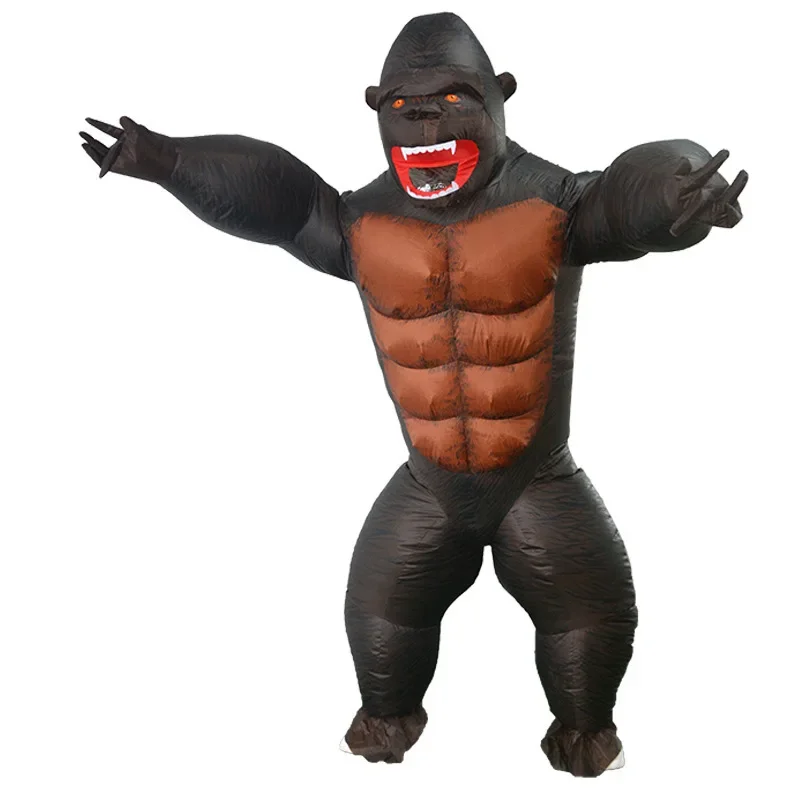 Cartoon King Kong chimpanzee inflatable costume Halloween carnival wedding ceremony cosplay Masque birthday gift