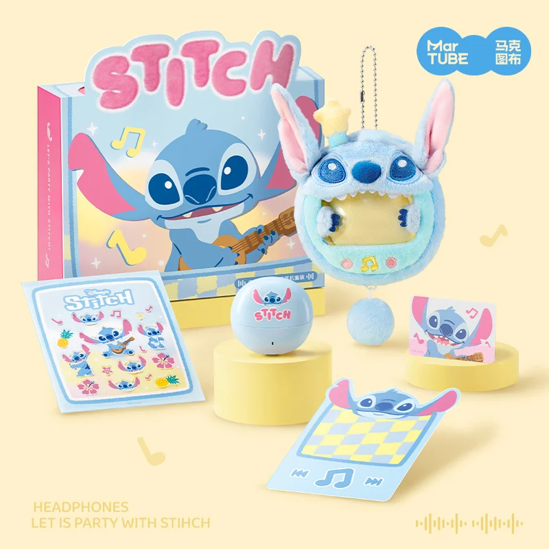 

2025 Genuine Stitch Bluetooth Earphones 5.4 Wireless Waterproof Semi-In-Ear Type Earphones With Cover Surprise Birthday Gifts