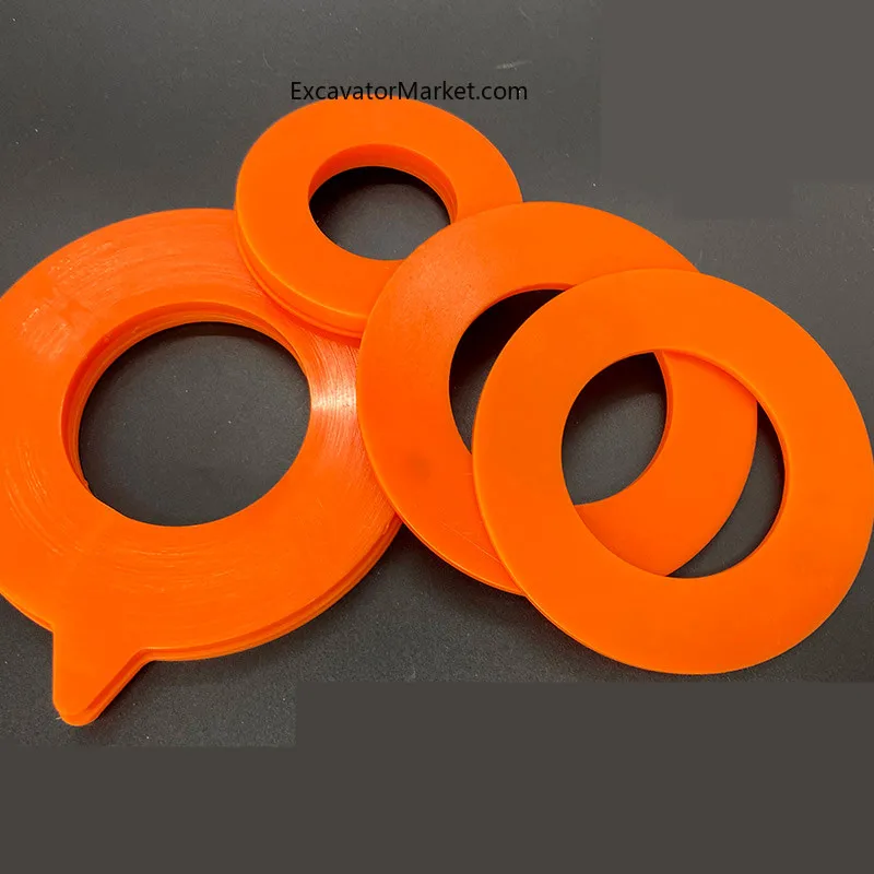 Excavator bucket shaft bucket pin nylon flat gasket wear-resistant horse-drawn head forklift push machine gasket seal parts