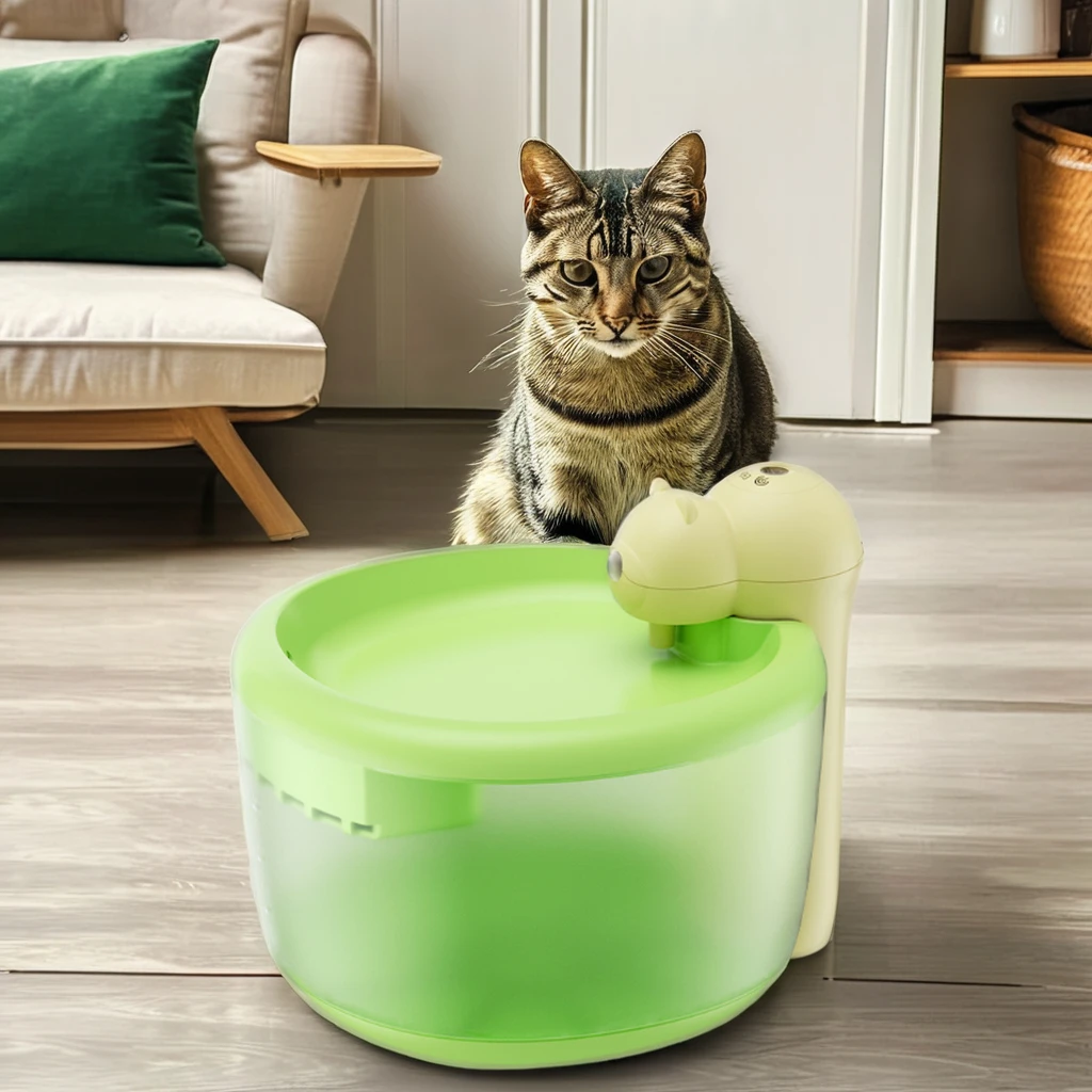 

2024 Automatic Wireless Pet Water Dispenser Plastic Pets Drinking Fountains and Feeders for Cats & Dogs