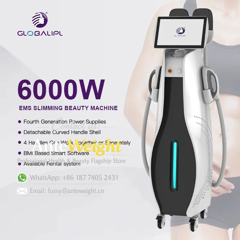 Professional Commercial Electronic Muscle Stimulation Body Sculpting Slimming Fitness Ems Training Machine