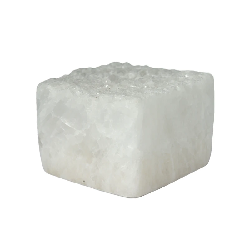 FOR  Natural Cube Shaped White Crystal Jade Glacier Diffusing Fragrance Stone