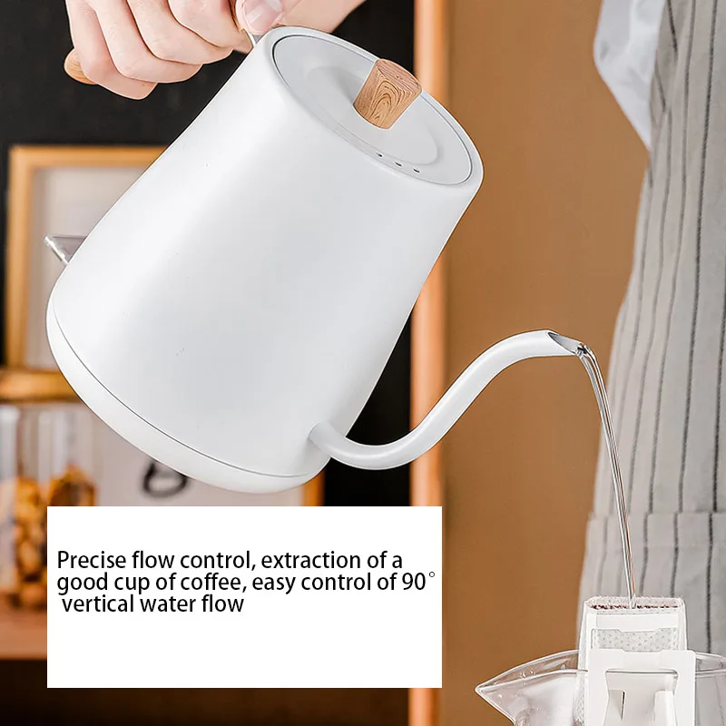 Bouilloire électrique en acier inoxydable 304, cafetière, eau chaude, jDPHeating, bouteille d'eau, bouilloire à thé à col de cygne, 110V, 220V