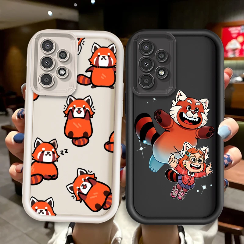 Disney Turning Red Art For Samsung A73 A71 A54 A53 A52 A51 A33 A32 A21S A14 A13 A12 A03 A04 A05 5G Eye Ladder Funda Phone Case