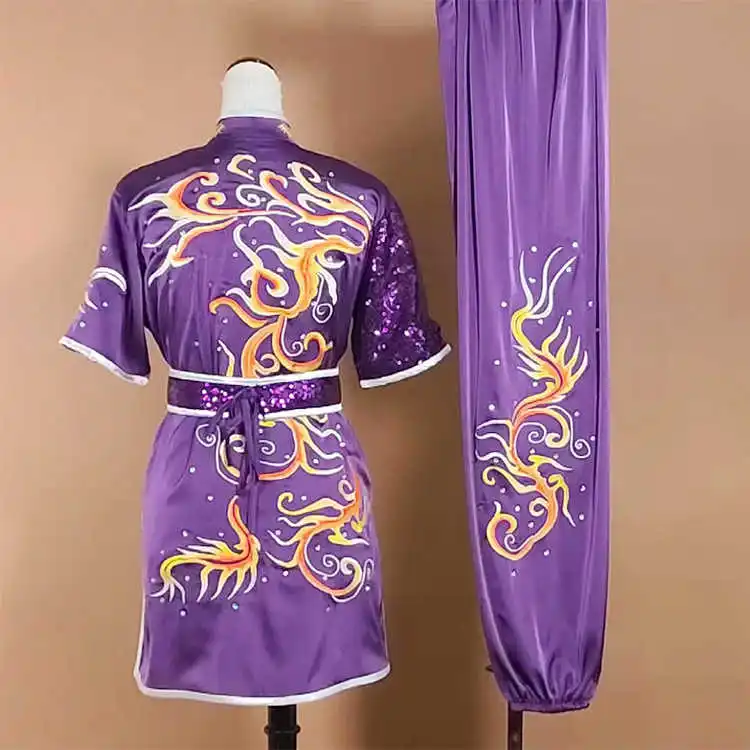 Wushu Training Suit, Swordsmanship and Changquan Competition Uniform, Practice Wear for Men and Women, Performance and Competiti