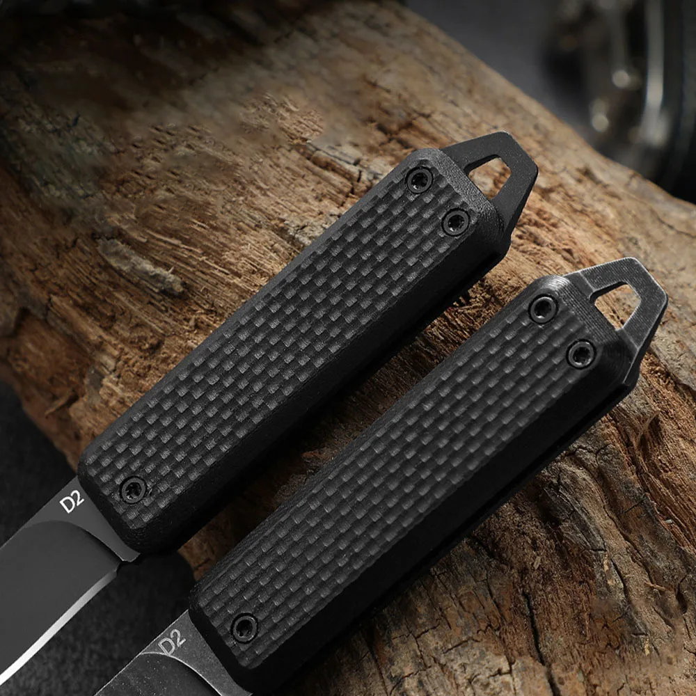 G10 EDC Pocket Utility Knife Small Multifunction Package Opener Safety Knifes Portable Mini Keychain Folding D2 Blade Box Cutter