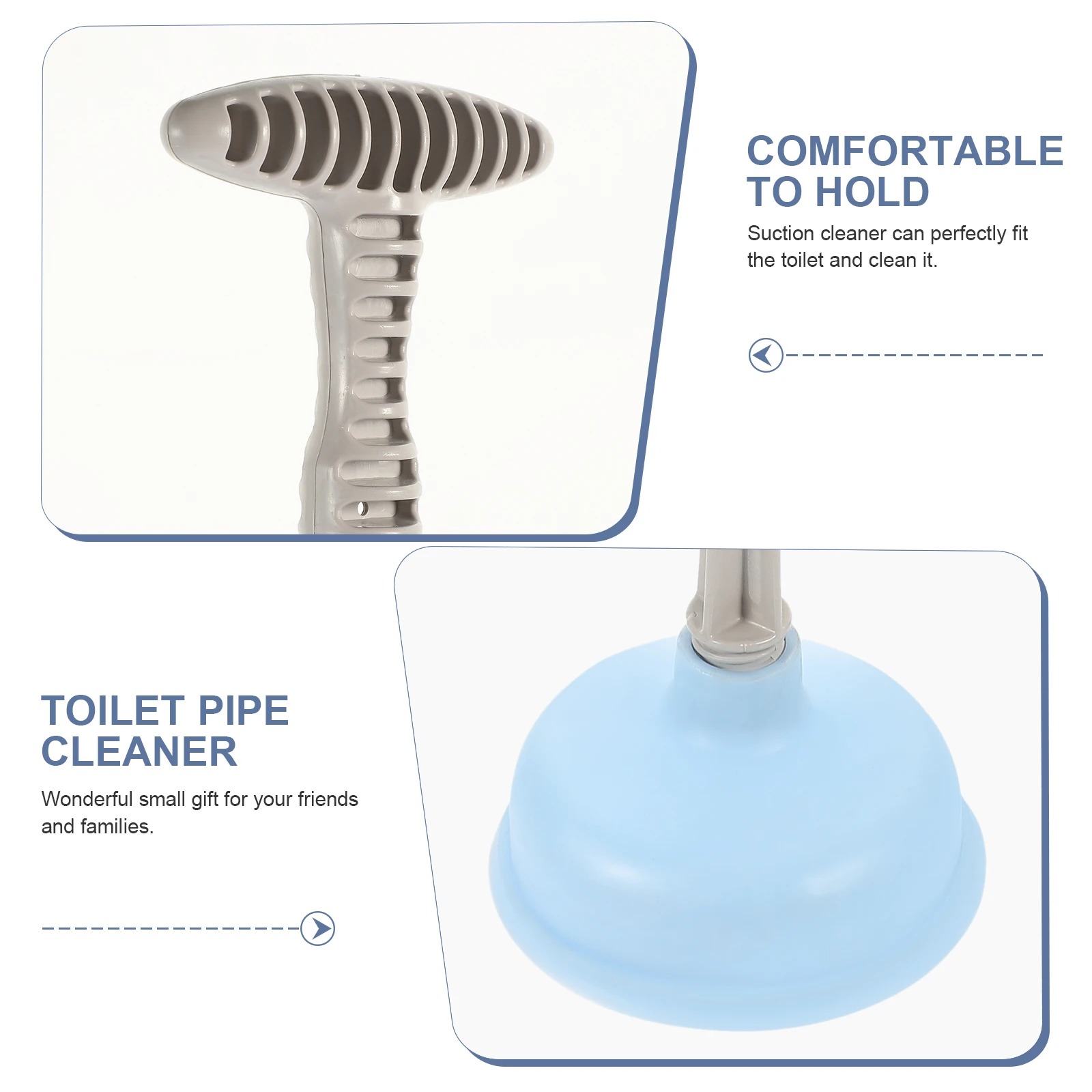 

Практичный очиститель труб, 2 шт., инструмент для всасывания слива, ручка для удаления засора для домашнего офиса, ванной комнаты, средство для удаления засора