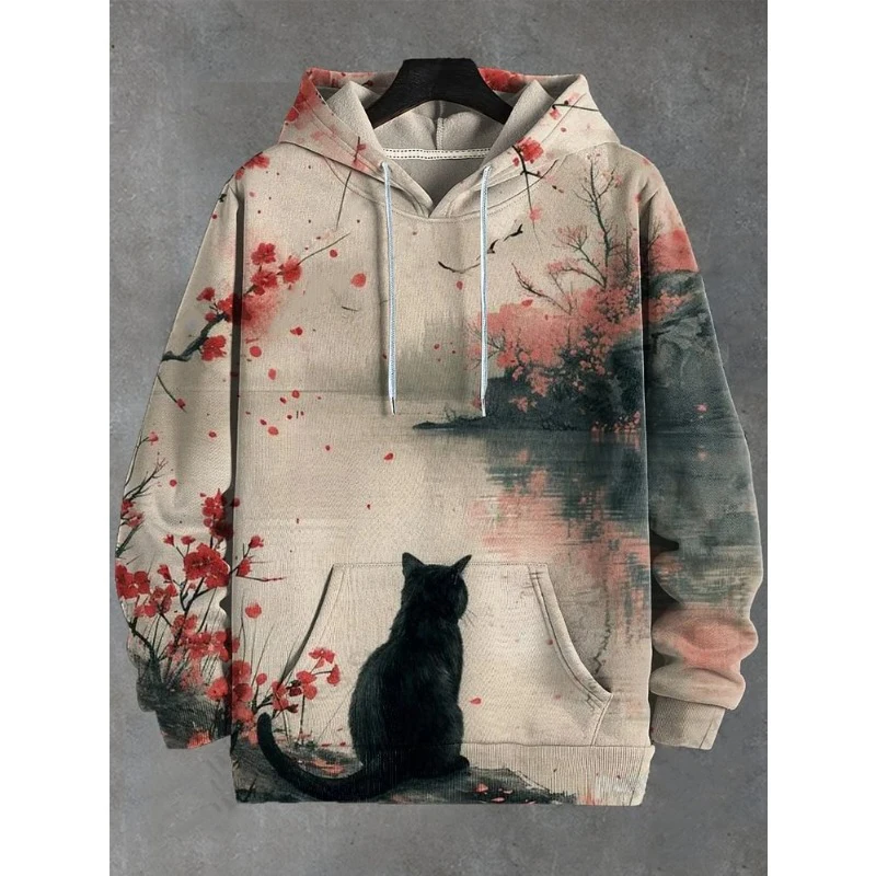 

Забавные толстовки с капюшоном в стиле аниме «Кошка динозавр» с 3D принтом для мужчин и женщин, толстовки с капюшоном в стиле хип-хоп, пуловер в стиле Харадзюку, топы, спортивные костюмы, мужская одежда