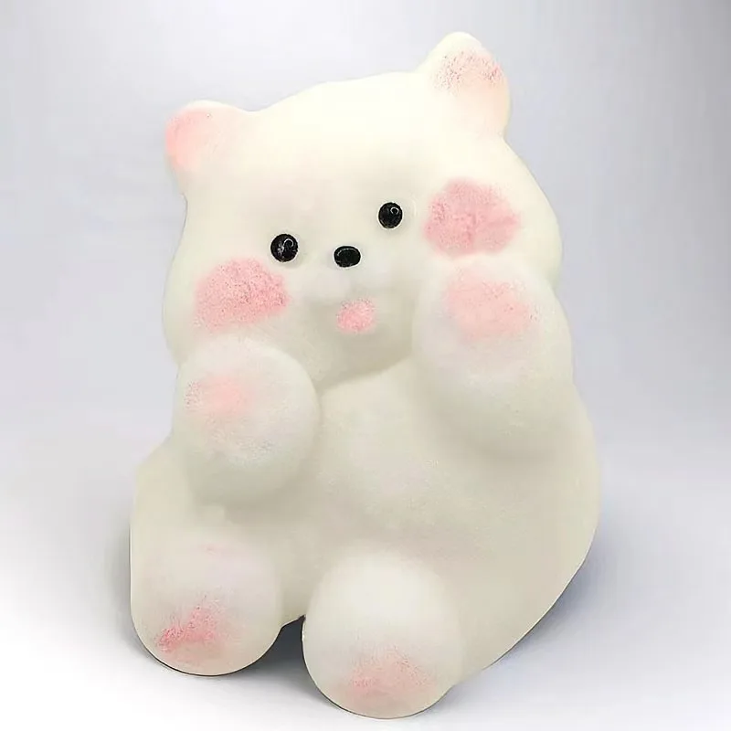 Mochi Cute Plush Silicone Puppy Kitten  Chick Stress Relief Squeezing Irritability Fingertip Toys Soft Kawaii Gift Toys Children