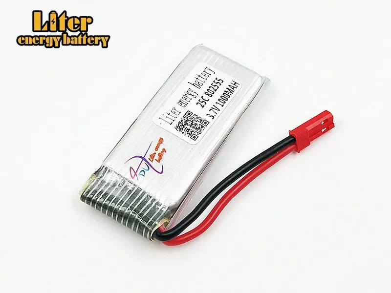 20 pcs/lot 3.7V 1000mAh Di Feida F181 F187 F163 H12C H12W quadrocopter lithium battery 802555 25c