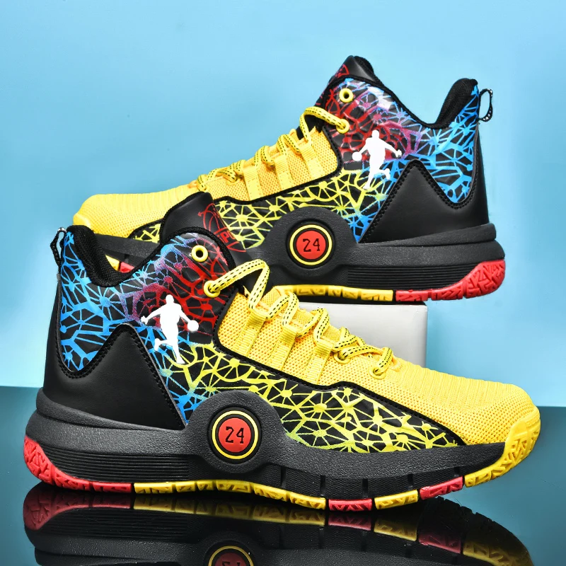 

Basketball Shoes Men Field Training Non-slip High-top Non-Slip Design Mesh Breathable Sneakers Original Student Basketball Boots