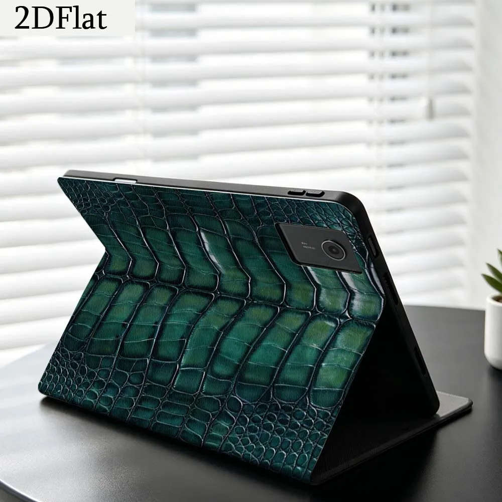 Crocodile Pattern Texture For Lenovo Xiaoxin Pad Pro Tab K11 K10 Y900 3rd Y700 P11 P12 11.5 12.7 8.8 Inch Tablet Case Gift