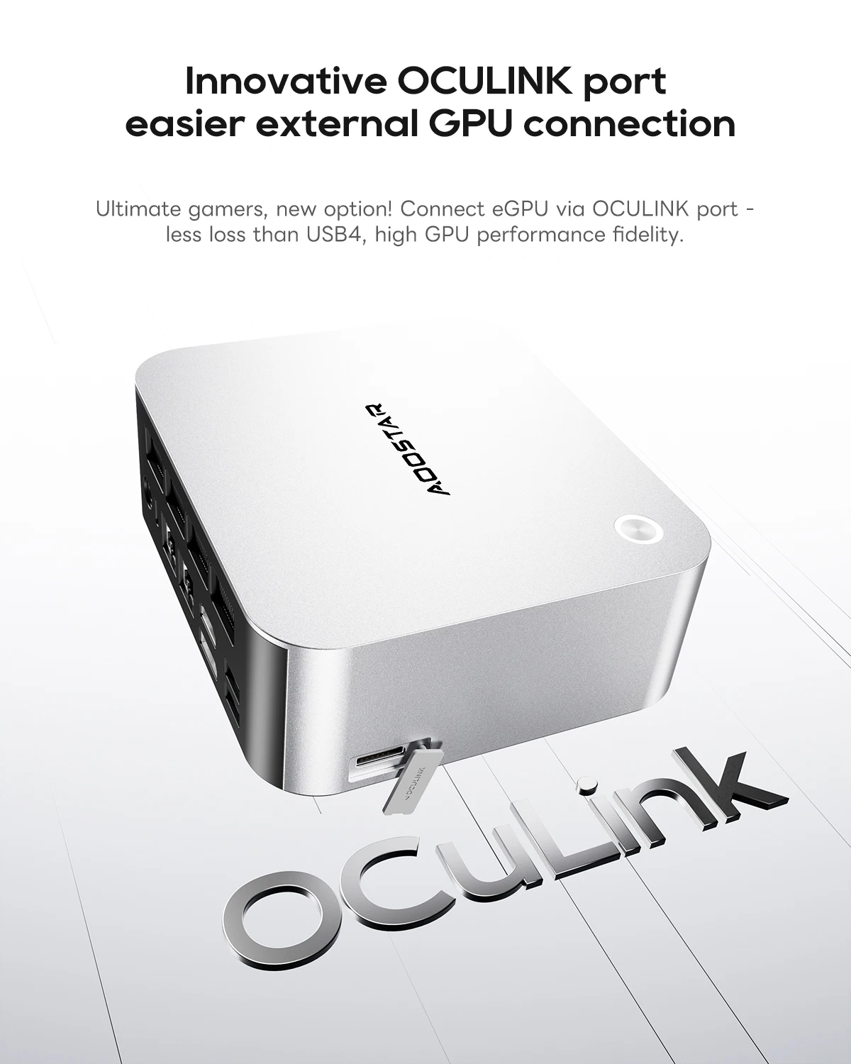 AOOSTAR Mini PC MACO AMD Ryzen 7 PRO 8845HS/H255 WiFi6 BT5.2 32G 1T SSD Windows 11 4K 4 Screen Gamer Mini Desktop Computer
